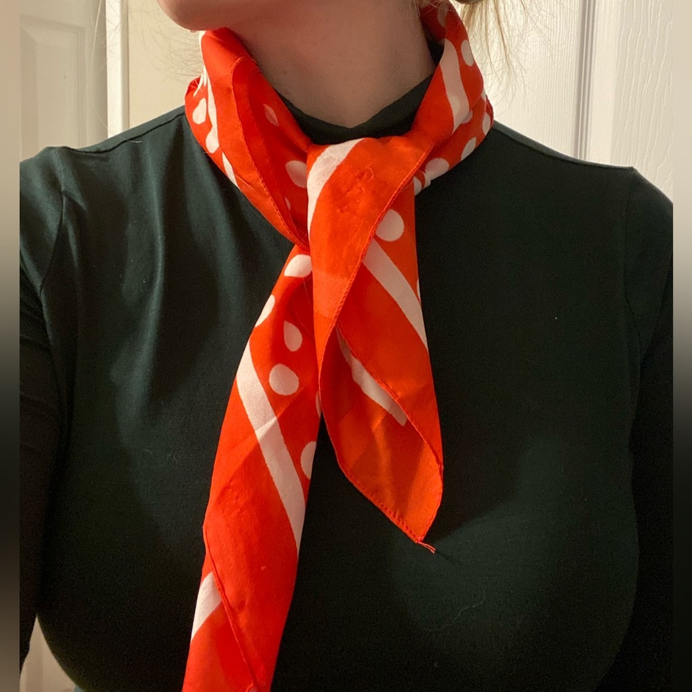 Vintage Polka Dot Ascot